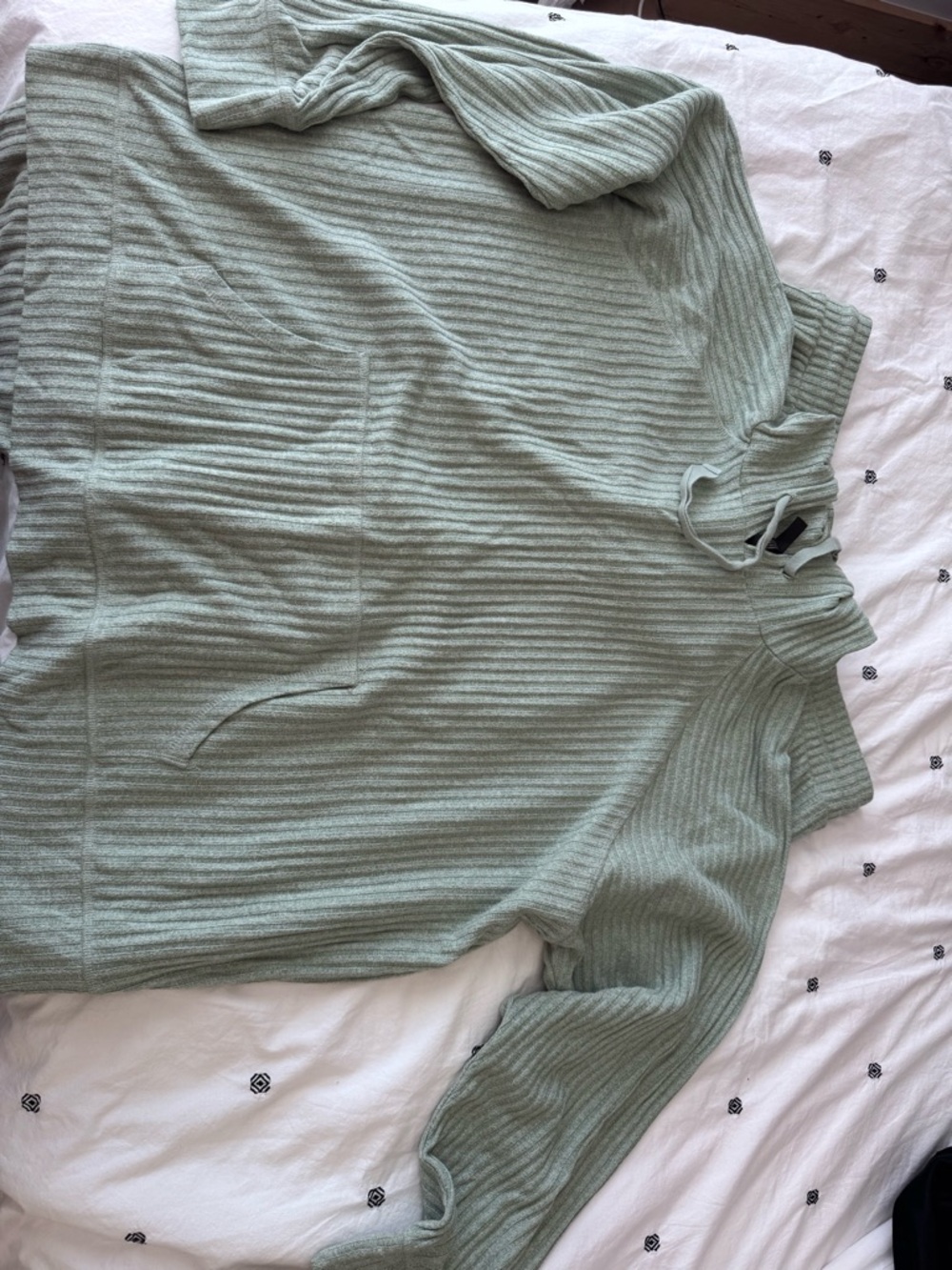 Torrid Green Ribbed Knit Drawstring Pants - Picture 4 of 5
